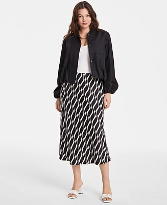 On 34th Women's Printed Midi Slip Skirt, Exclusively at Macy's