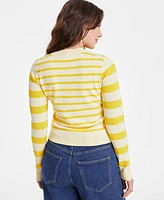 On 34th Women's Mixed-Stripe Relaxed-Fit Sweater, Exclusively at Macy's