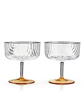 Viski Deco Gatsby Coupes, Set of 2