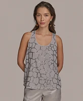 Donna Karan New York Women's Scoop-Neck Embellished Tank Top