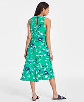 On 34th Women's Printed Sleeveless Slip Midi Dress, Exclusively at Macy's