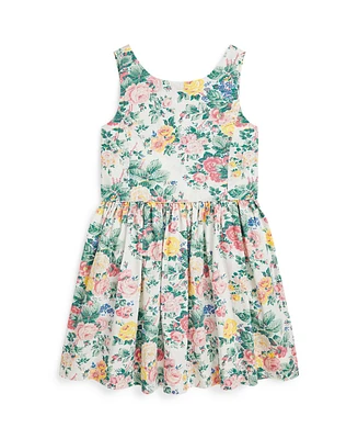 Polo Ralph Lauren Toddler and Little Girls Floral Cotton Dress