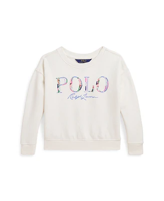 Polo Ralph Lauren Toddler and Little Girls Logo Loopback Fleece Boxy Sweatshirt