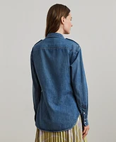 Lauren Ralph Women's Relaxed-Fit Denim Shirt