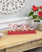 Northlight Heart and Floral "Xoxo" Valentine's Day Photo Frame, 4.5" x 12"