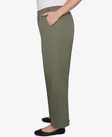 Alfred Dunner Plus Classic All Around Elastic Waist Accord Average Length Pants