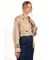 Petal and Pup Women's Izzi Crop Trench Jacket