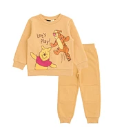 Winnie the Pooh Baby Boys Disney Lion King Mickey Mouse Toy Story Fleece Sweatshirt and Pants Outfit Set