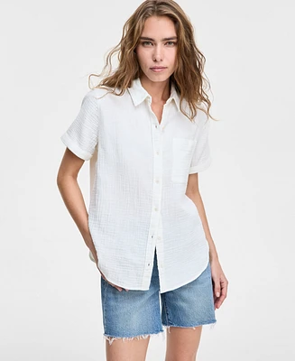 Levi's Women's Darlene Short-Sleeve Utility Shirt