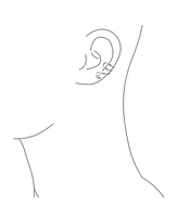Bling Jewelry 14K Gold Plated Sterling Silver Ear Cuff Cartilage with Freshwater Pearl Spiral