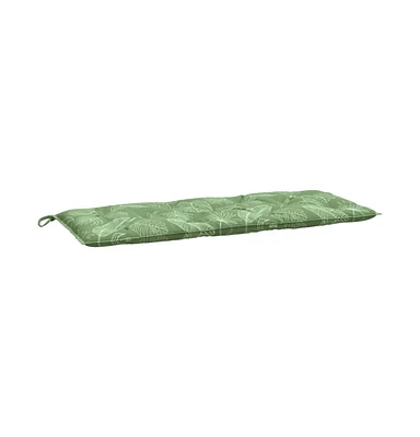 vidaXL Garden Bench Cushion Leaf Pattern 47.2"x19.7"x2.8" Fabric