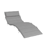 Sun Lounger Cushion Gray 70.9"x23.6"x1.6" Oxford Fabric