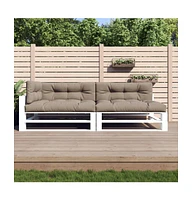 vidaXL Pallet Cushions 5 pcs Taupe Fabric