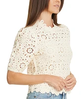 Sam Edelman Women's Doral Band-Collar Crochet Top