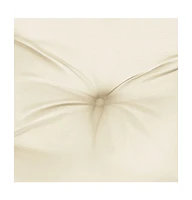 vidaXL Garden Lowback Chair Cushions 4 pcs Cream 39.4"x19.7"x2.8" Fabric