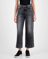 Hugo Women's High-Rise Cropped Wide-Leg Jeans