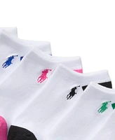 Polo Ralph Lauren Little & Big Girls Classic Solid Low-Cut Socks, 6-Pack