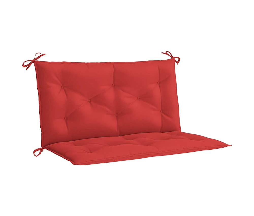 Garden Bench Cushion Red 39.4"x(19.7"+19.7")x2.8" Oxford Fabric