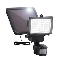 Garden Solar Powered Led Spotlight with Sensor Black