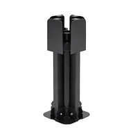 Parasol Base Foldable for 1.5"/1.9" Pole Glossy Black Steel