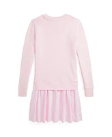 Polo Ralph Lauren Big Girls Striped-Skirt Terry Dress