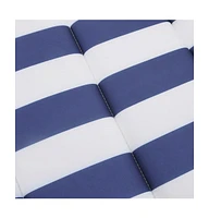 Sun Lounger Cushion Blue&White Stripe Oxford Fabric