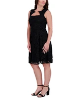 kensie Women's Guipure Lace Cutout Dress