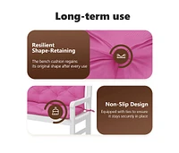 Garden Bench Cushions 2pcs Pink 78.7"x19.7"x2.8" Fabric