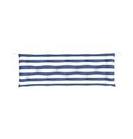 Garden Bench Cushions 2pcs Blue&White Stripe 59.1"x19.7"x2.8" Fabric