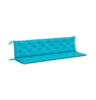 Garden Bench Cushions 2pcs Turquoise 78.7"x19.7"x2.8" Fabric