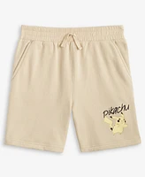 Pokemon Little & Big Boys Pikachu Fleece Shorts