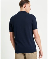 Ben Sherman Men's Vertical Stripe Short Sleeve Polo Shirt