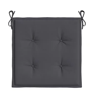 Garden Chair Cushions pcs Anthracite 19.7"x19.7"x1." Oxford Fabric