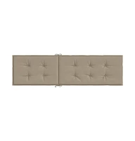 vidaXL Deck Chair Cushion Taupe (29.5"+41.3")x19.7"x1.6"