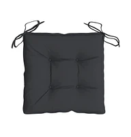 vidaXL Chair Cushions 6 pcs Black 19.7"x19.7"x2.8" Oxford Fabric