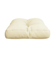 vidaXL Pallet Cushion Cream 19.7"x15.7"x4.7" Fabric