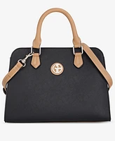 Giani Bernini Saffiano Structured Satchel Crossbody, Exclusively at Macy's