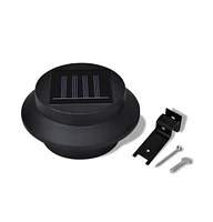 vidaXL Outdoor Solar Lamp Set 6 pcs Fence Light Gutter Light Black