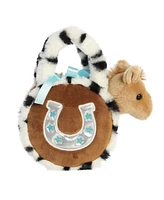 Aurora Small Appaloosa Horseshoe Fancy Pals Fashionable Plush Toy Brown 7"