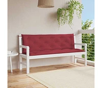 Garden Bench Cushion Wine Red 59.1"x(19.7"+19.7")x2.8" Oxford Fabric