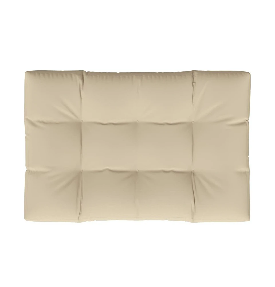 vidaXL Pallet Cushion Beige 47.2"x31.5"x4.7" Fabric