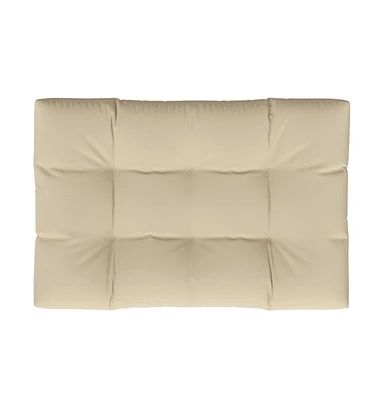 vidaXL Pallet Cushion Beige 47.2"x31.5"x4.7" Fabric