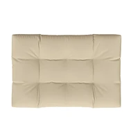 vidaXL Pallet Cushion Beige 47.2"x31.5"x4.7" Fabric