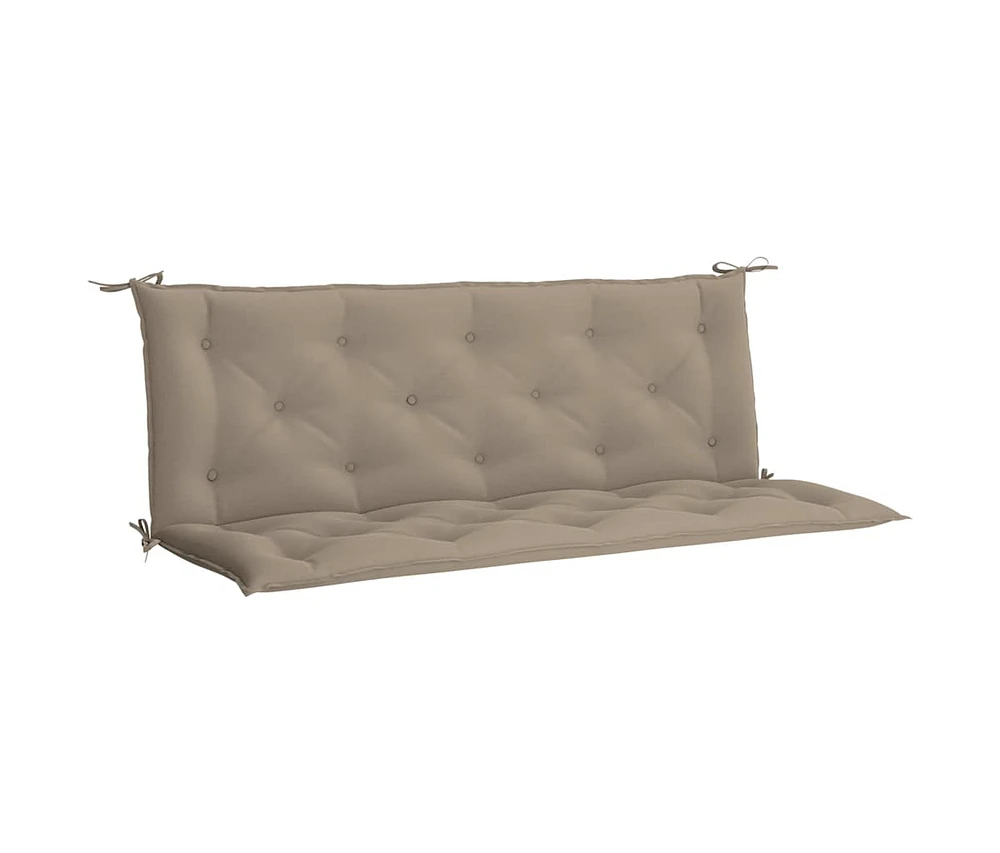 Garden Bench Cushion Taupe 59.1"x(19.7"+19.7")x2.8" Oxford Fabric