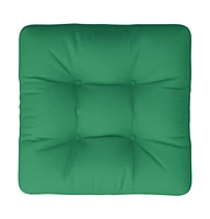 vidaXL Pallet Cushion Green 23.6"x23.6"x4.7" Fabric