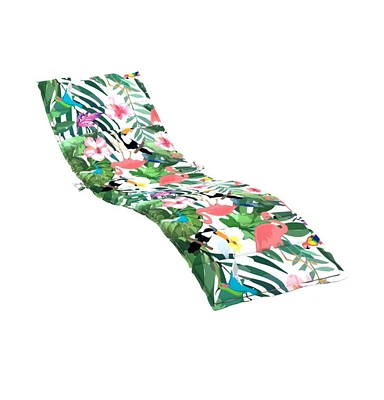 vidaXL Sun Lounger Cushion Multicolor Oxford Fabric