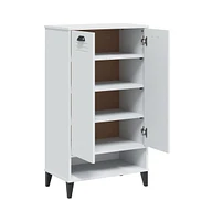 Shoe Cabinet Viken White Engineered Wood