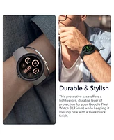 Wasserstein Protective Case Made for Google Pixel Watch 3 (45mm) - Ultra-Thin, Snap-On Rubber Case
