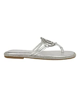 Guess Women's Saima G Cutout Rhinestone Flat Sandals