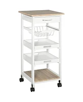 Kitchen Sideboard, Storage Cabinet, and Coffee Bar Cabinet with Shelves Ample